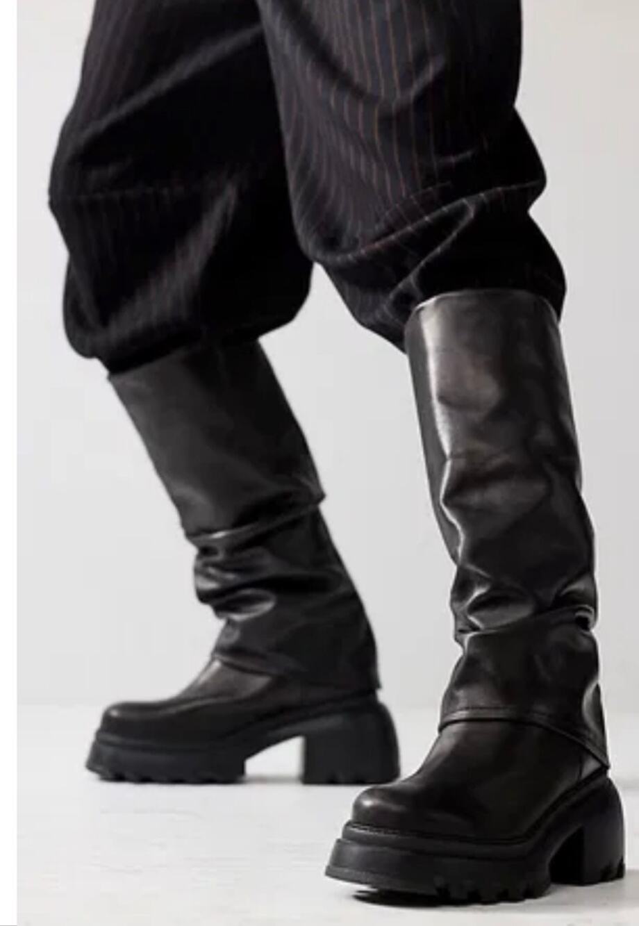 Free People FP Collection - Lana Lug Sole Foldover Boots